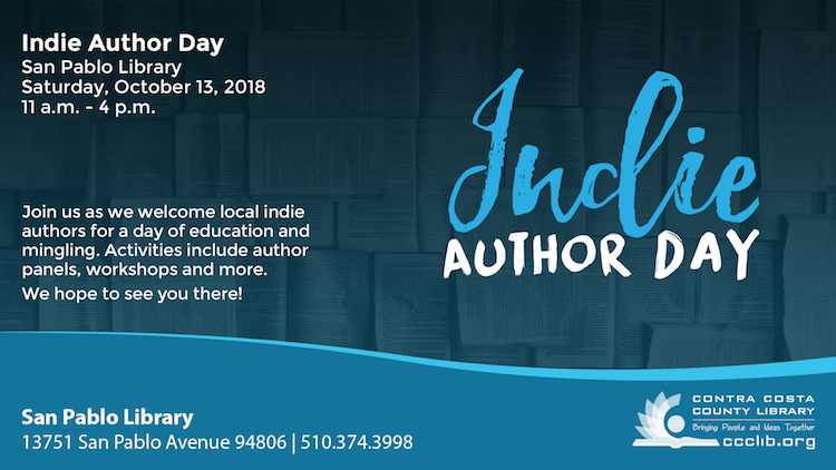 Graphic for Indie Author Day 2018 at the San Pablo Library