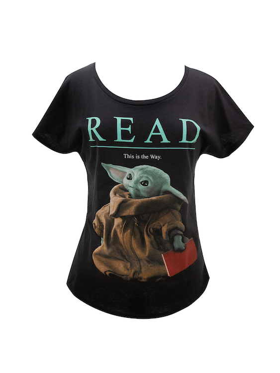 Black short sleeved t-shirt with READ This Is the Way over a picture of Grogu from the Mandolorian